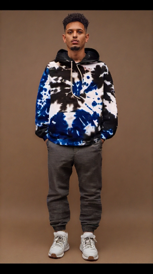 صورة Hoodie black and blow